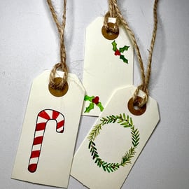 Set of 3 gift tags- Christmas gift tags
