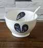 Ceramic Mussel Bowl with Spoon - Image 1
