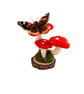 Needle felted butterfly and toadstool indoor decoration  - Image 2