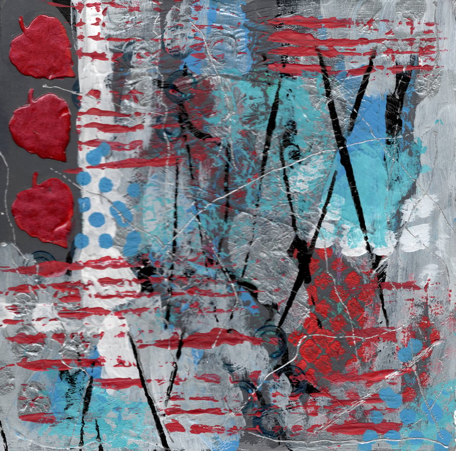 Acrylic Mixed Media Abstract Art - Nothing Last Forever