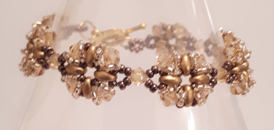 Golden Crosses bracelet.