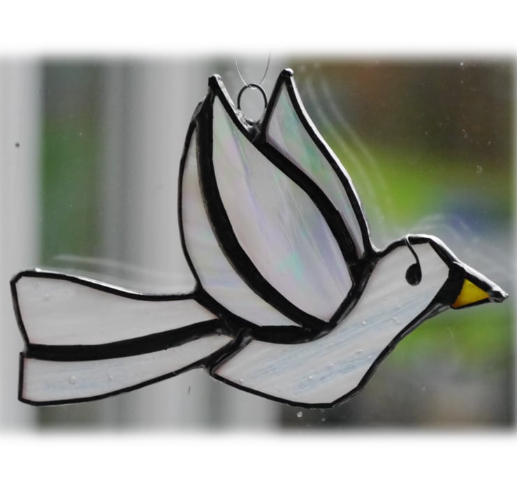 Dove Suncatcher Stained Glass Peace 028 Bird - Folksy