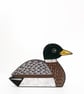 Mallard duck ornament, hand painted wooden water bird decoration, gift for mom. - Image 5