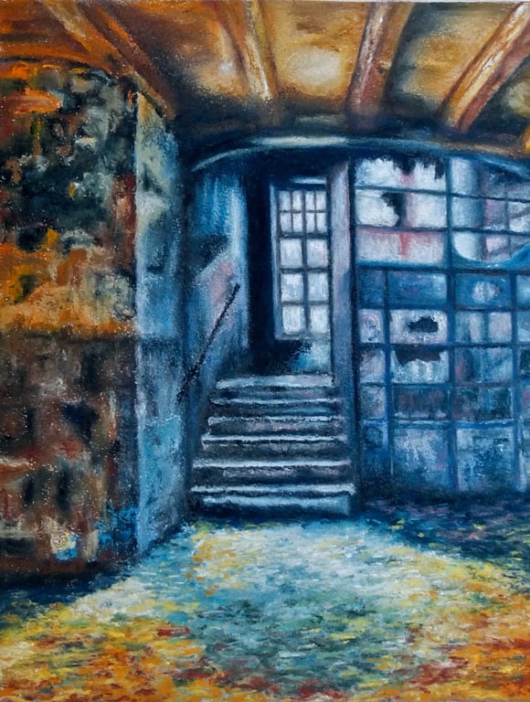 Original Pastel - Abandoned