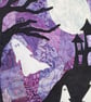 Ghosts Halloween Pattern Art Quilt Panel - Image 5