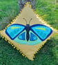 Beauteous Blue Butterfly Cushion - Image 1