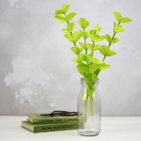 Paper Eucalyptus Decorative Foliage - Spring Green