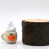 small glass pumpkin spice cup