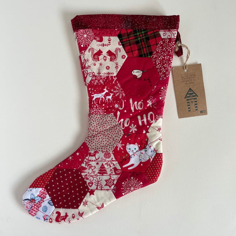 Christmas stocking - English Paper Piecing 