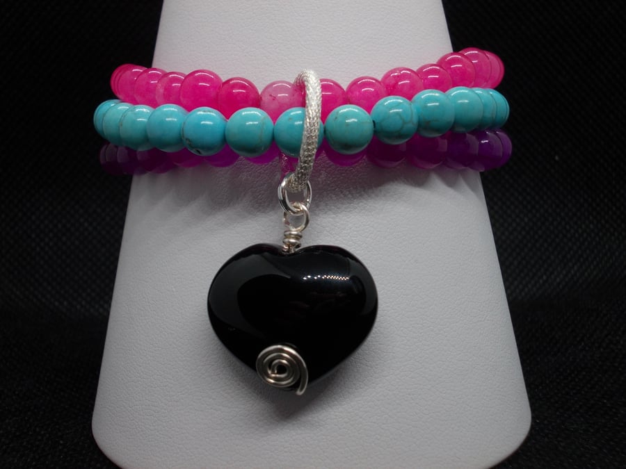 Elasticated stacker bracelet