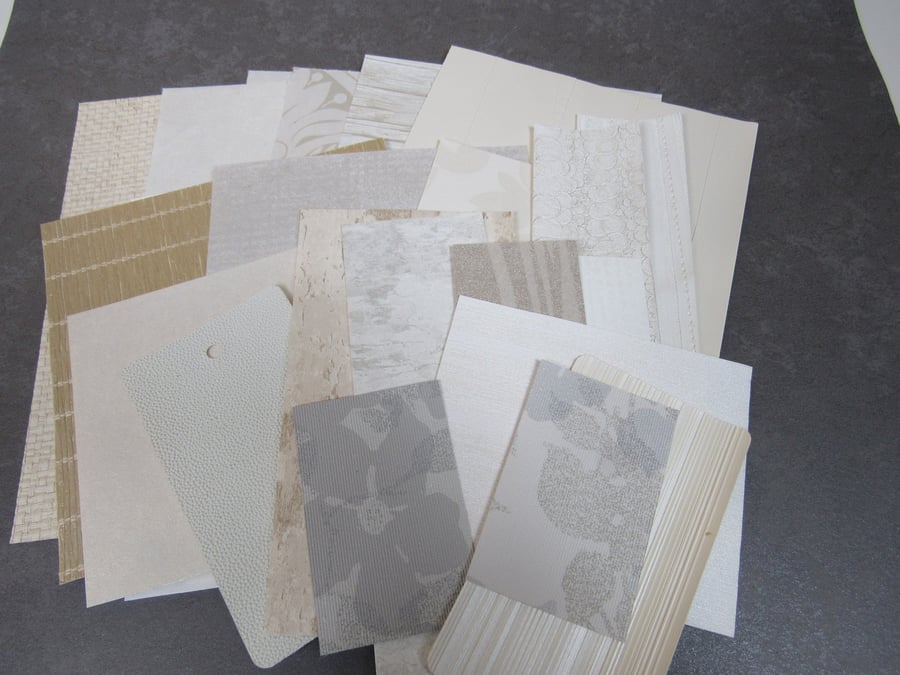 Mixed Whites, Creams Wallpaper Craft Pack