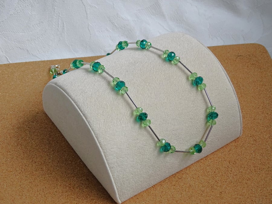 Shades of Green Necklace