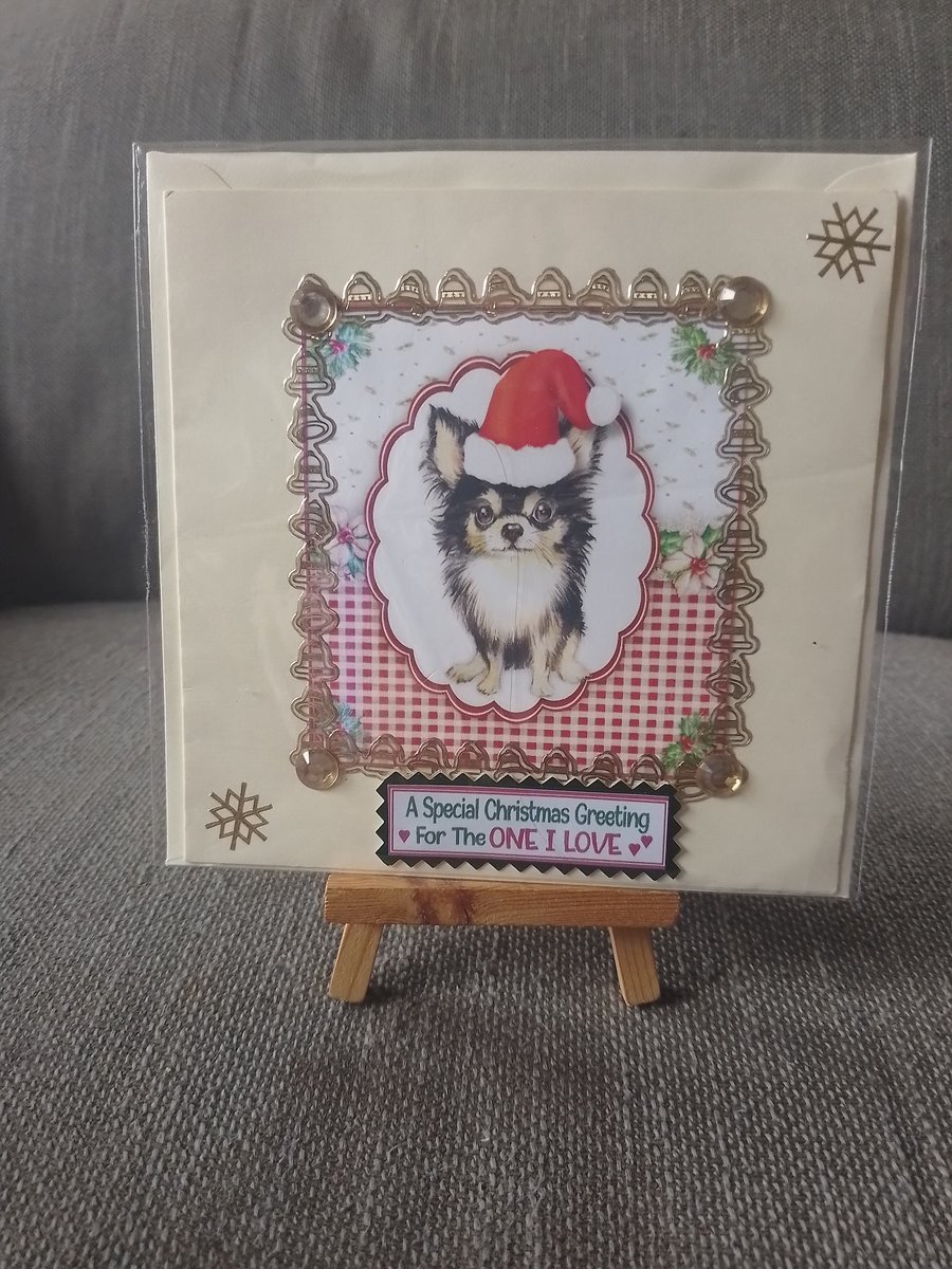 Chihuahua Christmas card for the one I love 