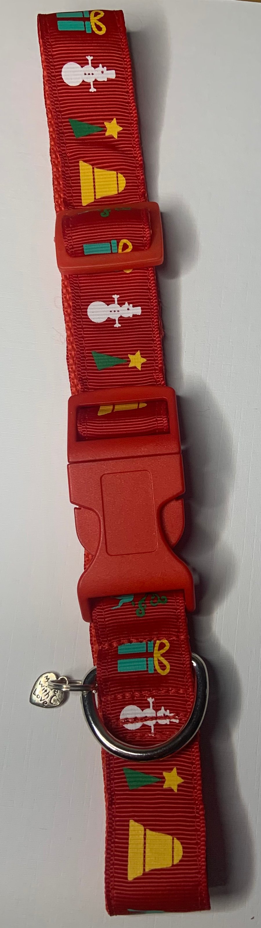 Handmade Christmas dog collar large Folksy