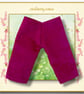Raspberry Pink Corduroy Trousers