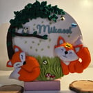 Personalised Woodland Fox Wall Hanging for Children