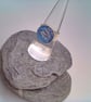 A Blue Dragons Eye Cabochon Adjustable Ring, Gift for Her, Dragons Eye Ring - Image 1