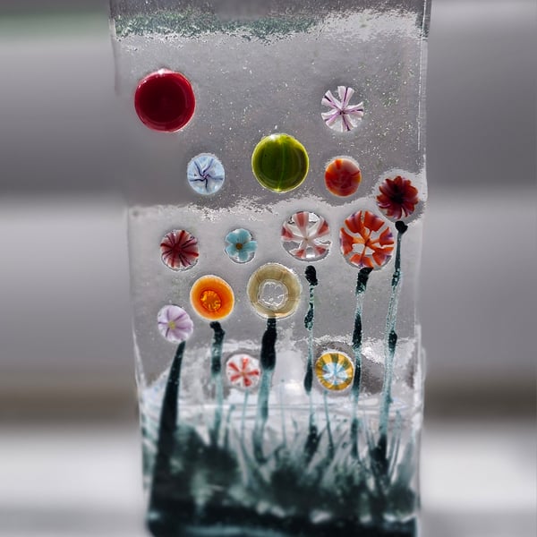 Fused Glass Sun-catcher, tealight holder