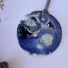 Portal Glazed Porcelain Christmas Tree Decoration Ornament Cobalt Ocean Glaze