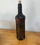 Hand Painted Cat Bottle Vase Black & Gold Cat Art Decor Upcycled Cat Lover Gift - Image 5