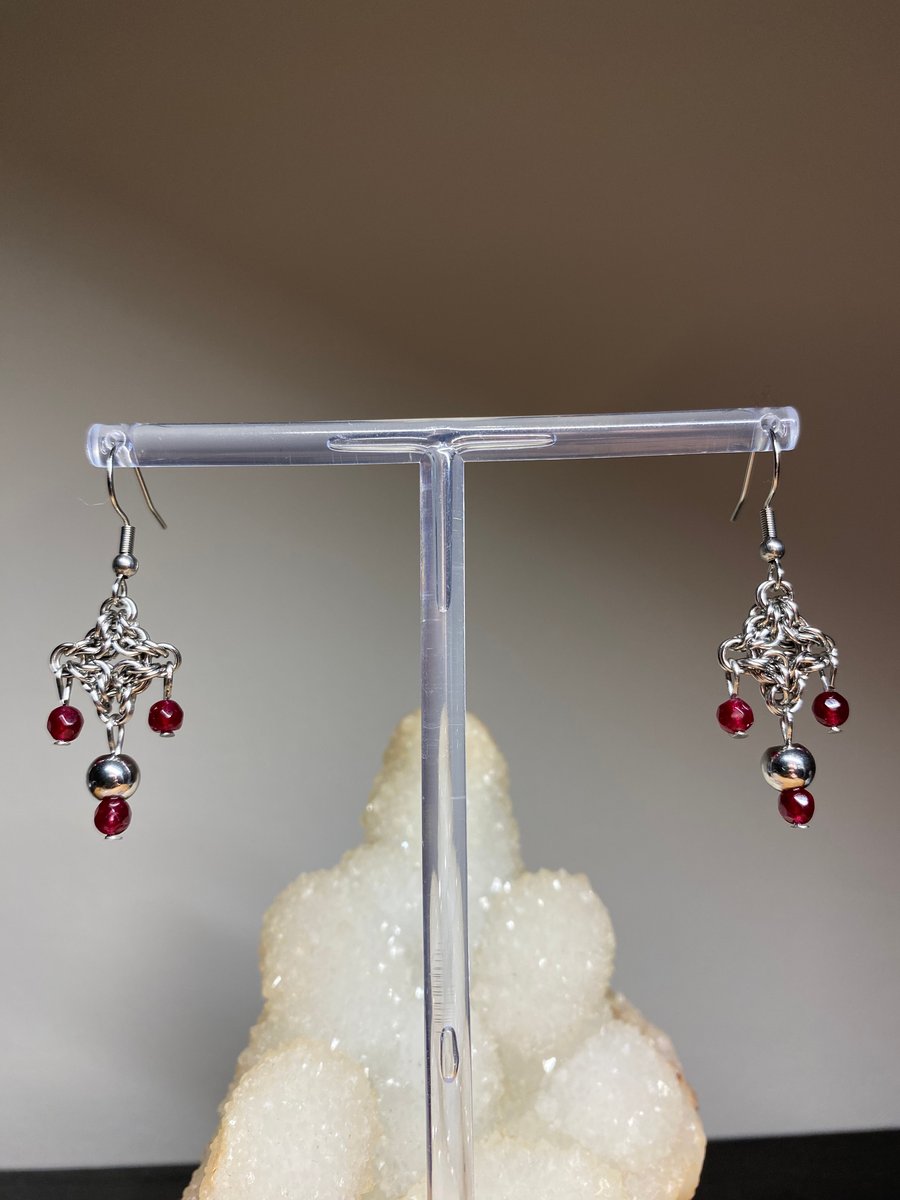 Mally - Chainmail Earrings 