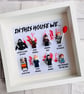 Horror Halloween "In This House We" 8 Minifigure Frame - Image 2