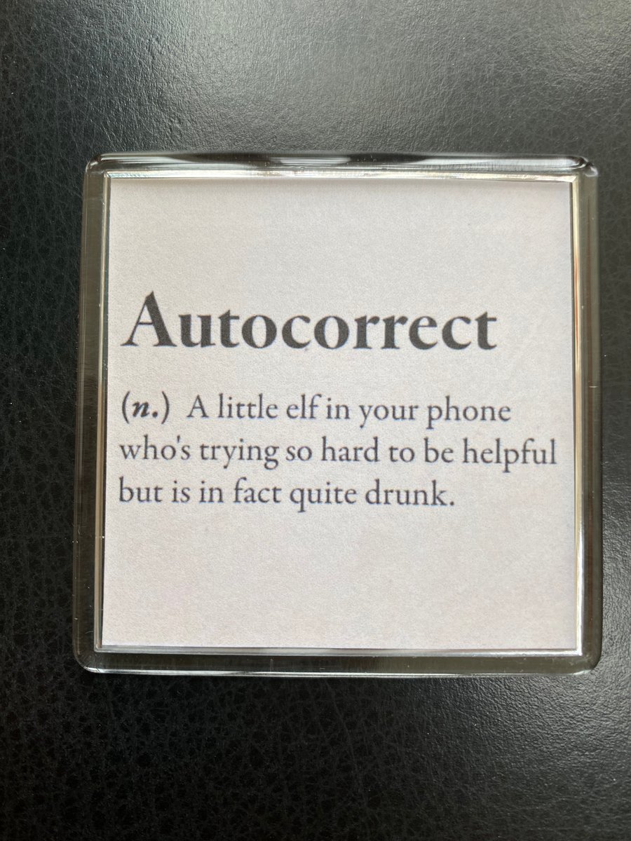 Definition of Autocorrect Alternative Funny Dictionary Word Decorative Magnet