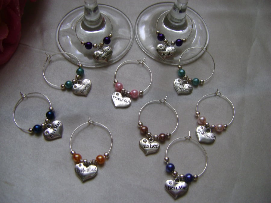 Individual Named Wedding Glass Decorations!