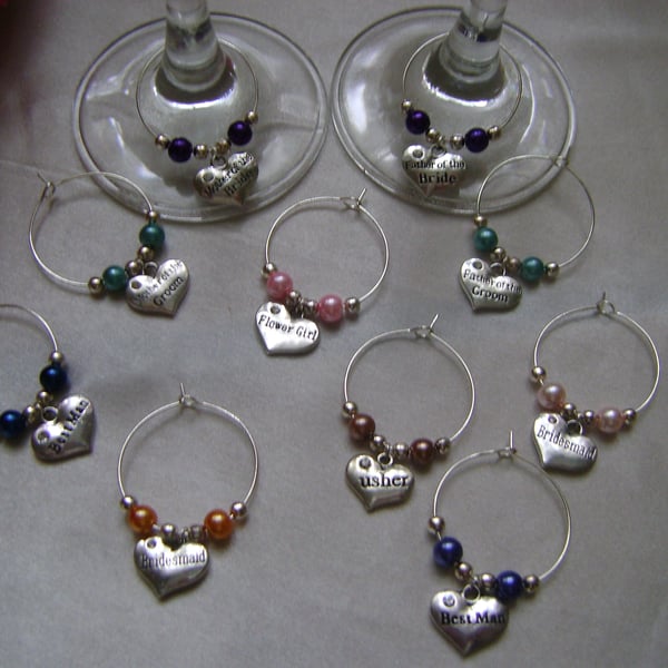 Individual Named Wedding Glass Decorations!