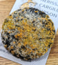 Yellow Abstract Lichen Embellished Recycled Textile 50mm Brooches - Image 7