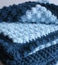 Blue Baby blanket, a handmade extra thickness crochet baby blanket, shawl  - Image 1