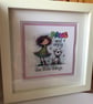 Handmade Framed Funny Dog Art Print, 'Paws and Enjoy' - Image 3