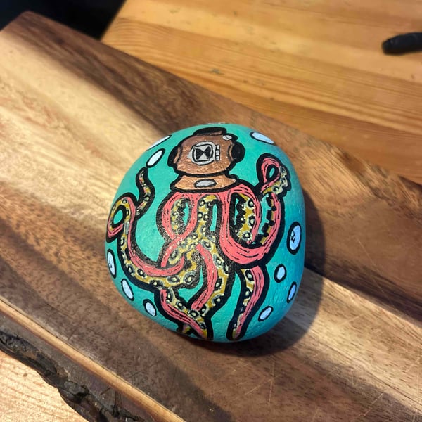 Diving octopus