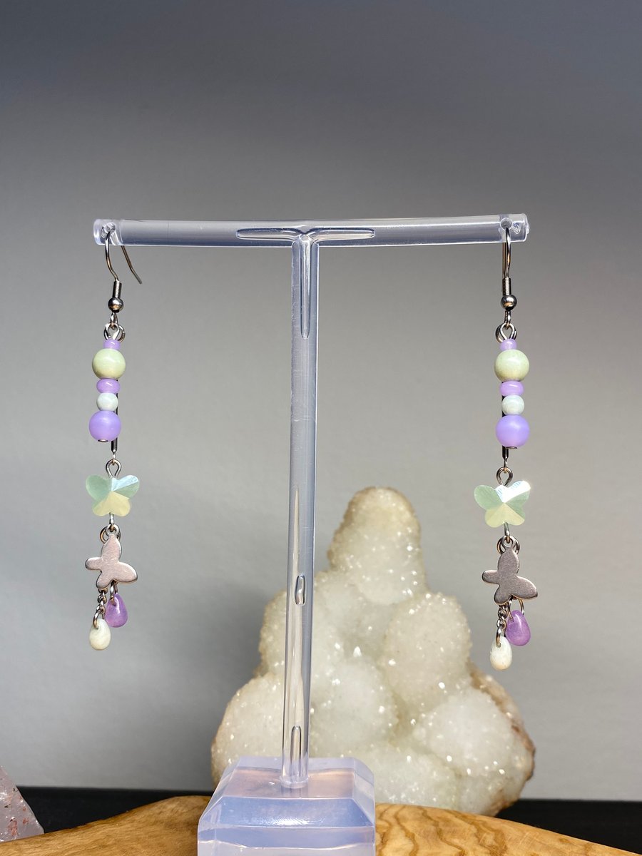 Harriet - Pastel Butterfly Earrings 