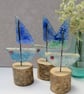 Handmade Fused Glass Boat - Image 1