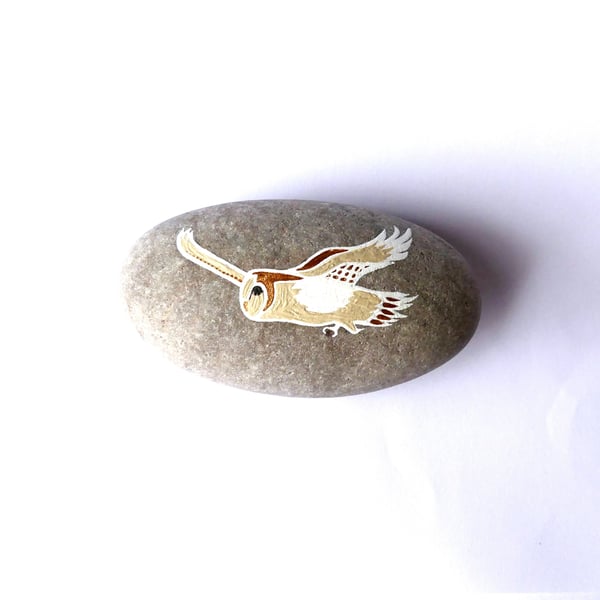 Copper Barn Owl Stone - MADE TO ORDER