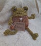 Nutmeg the Frog - A Cosy Little Handknitted Companion