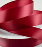 Burgundy double satin ribbon 38mm x 3 metres 