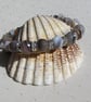 Botswana Agate Gemstone Crystal Beaded Bracelet "Mocha" - Image 2