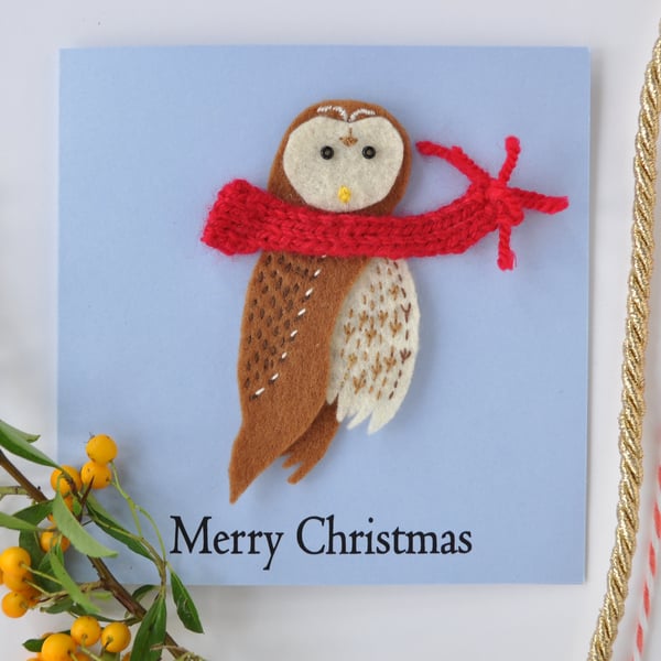 Tawny Owl Christmas card