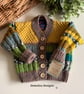 Luxury Baby Hand Knitted Cardigan  3 -9 months size - Image 3