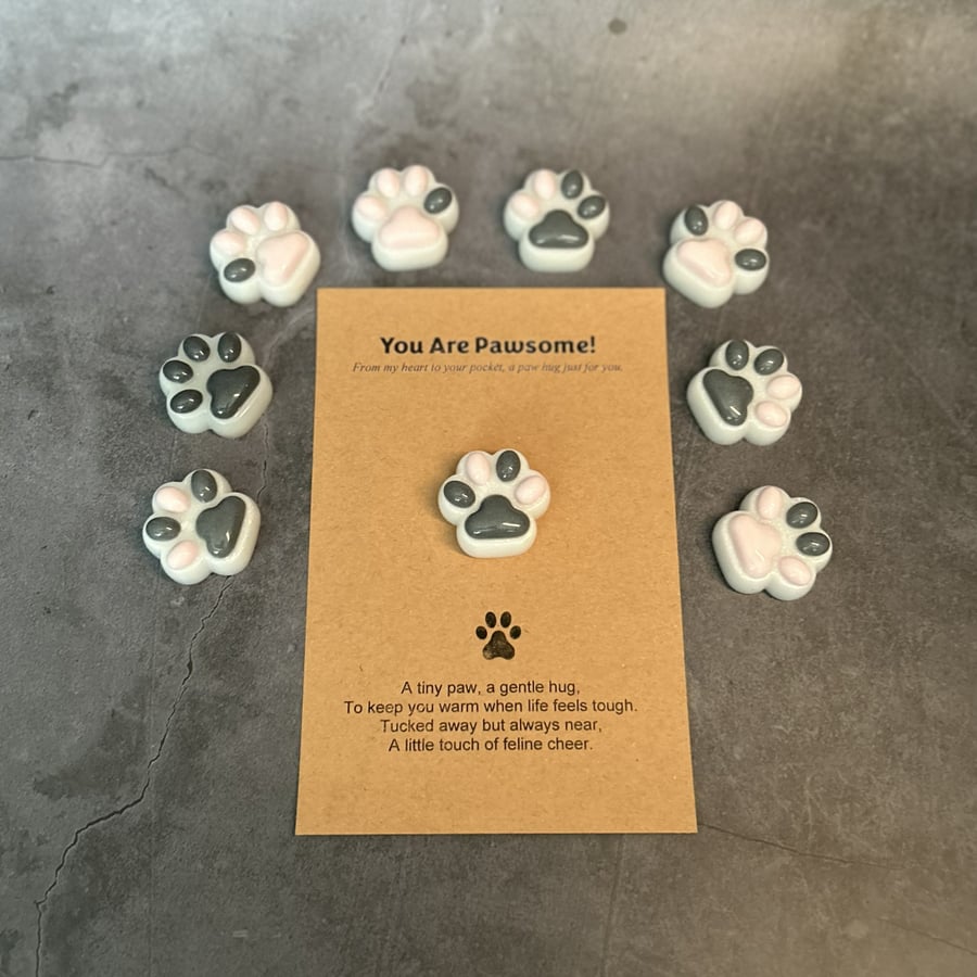 Pocket Hug - Resin Cat Dog Toe Beans Paws