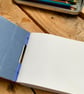 Hand Crafted A6 Sketchbook or Journal with Hand-printed Winter Cabin Design. - Image 8