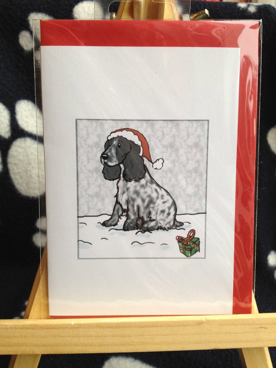 Cocker Spaniel Christmas card