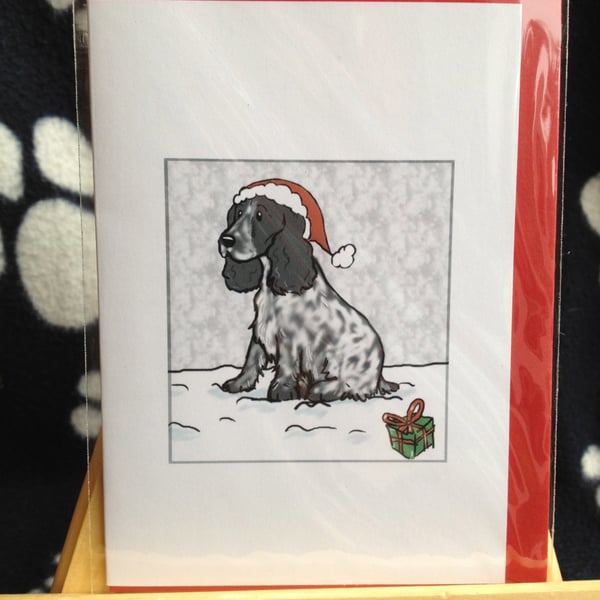 Cocker Spaniel Christmas card