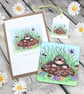 Mole Card, Gift Tag & Coaster Gift Set - Mole In A Hole 