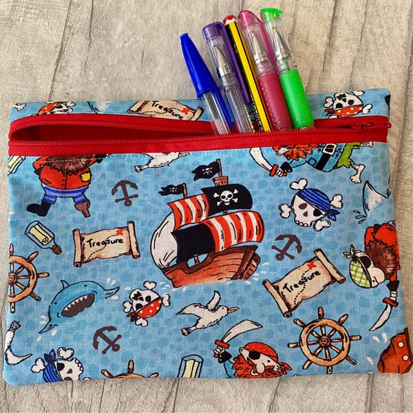 Zip Up Pouch - Pencil Case - PERSONALISATION AVAILABLE 