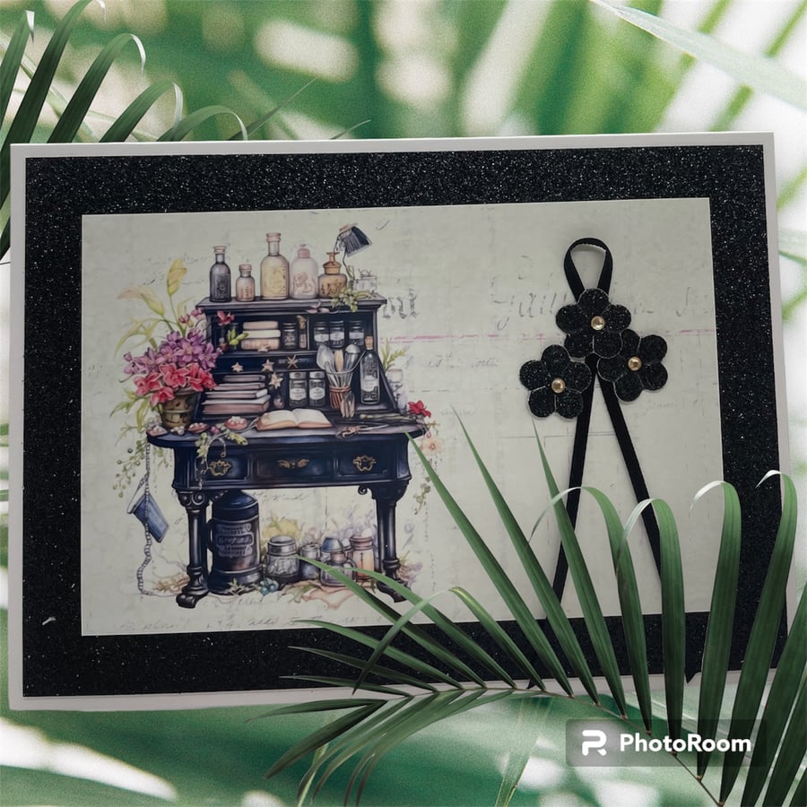 Curiosities -Apothecary Greeting Card Design 3 by Carolee Crafts PB2 - 0025