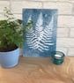 Fern Art, Botanical Art, Art for gardeners, Cyanotype Original Art. - Image 3