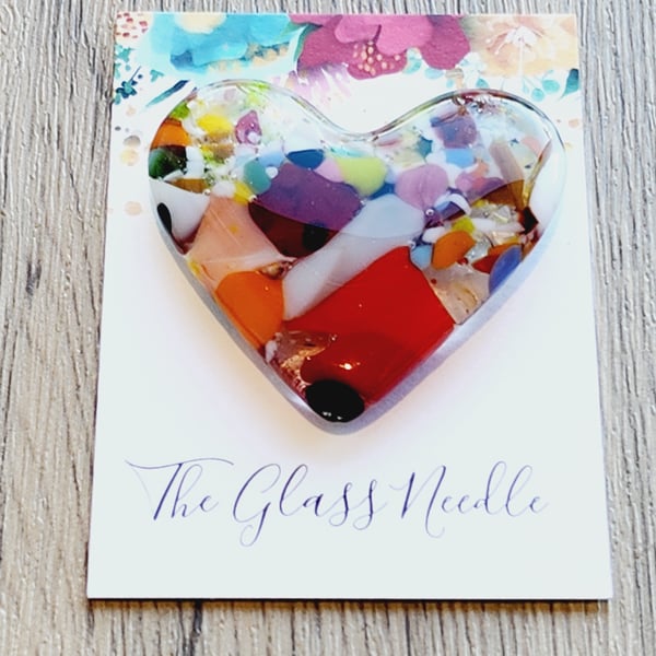 Fused Glass 'Heart To Hold'